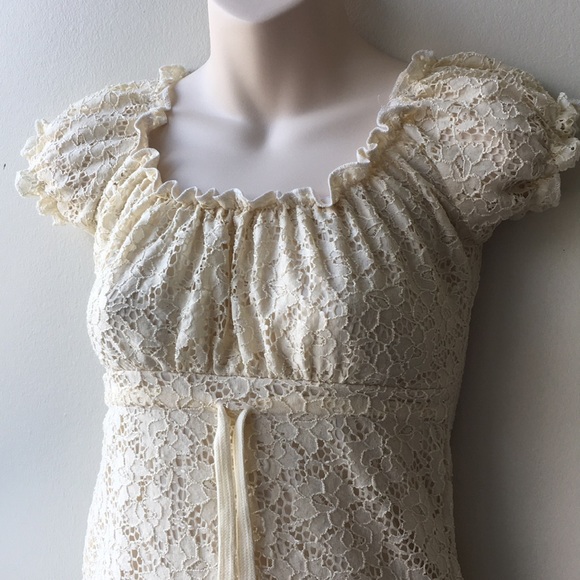 💖Lace bodycon off shoulder ruffle sexy cute Dress - Picture 3 of 14